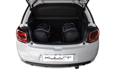 Obrázek produktu pro J&J Automotive | Sada 3ks cestovních tašek AERO pro CITROEN DS3 HATCHBACK 2009-2016