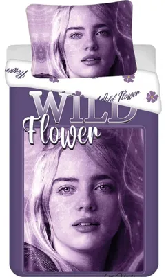 Imagen del producto de Juego de sábanas de algodón de Billie Eilish - 140 x 200 cm + 70 x 90 cm