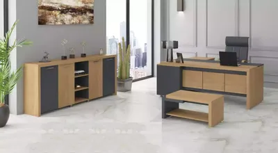 Productafbeelding van Kantoormeubilair: Bureau, commode, salontafel. Luxe meubels, 3-delig