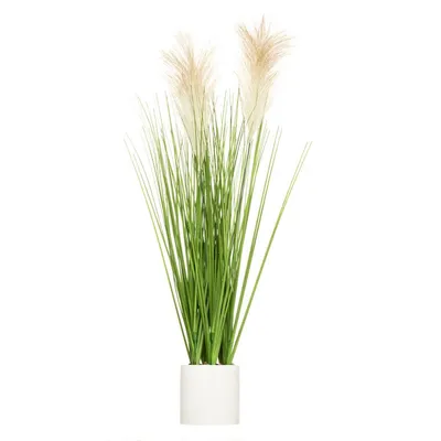 Produktbild von Kunstpflanze „Plumeau“ im Zementtopf, H 70 cm – Atmosphera, Einrichtungsdesigner