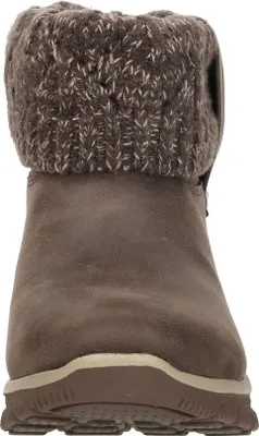 Produktbild von Skechers Slip-Ins Relaxed Fit Enkellaarsjes Plat - Donkerbruin - Maat 37