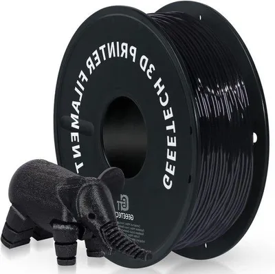 Produktbild von Flexibles TPU-Filament 1,75mm Schwarz 1kg Spule Hochwertig