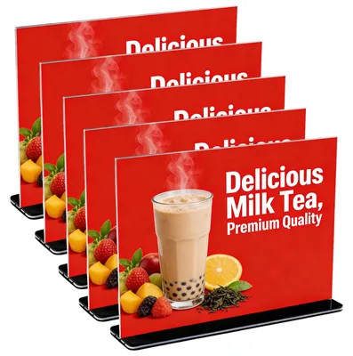 Productafbeelding van Set van 5 Acryl Tafelstandaards A4 Liggend voor Menu's en Advertenties