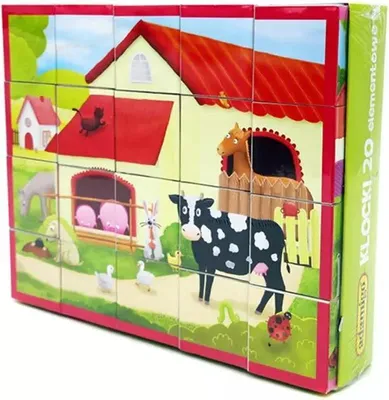 Zdjęcie produktu dla ADAMIGO Klocki z bajkami 20 sztuk 03983