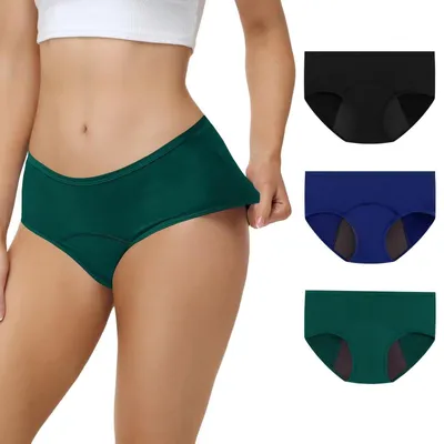 Image de Solidchoice - Culotte menstruelle réutilisable pour femmes, lot de 3