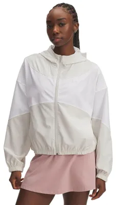 Productafbeelding van Under Armour - "Rival" trainingsjas voor dames, geweven stof GT26369 (maat 40 EU) (wit)