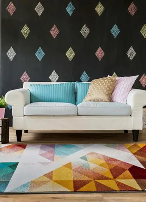 Produktbild von ATTICGO Kurzflorteppich PANDORA Geometrisch in Mehrfarbig, 160x230 cm