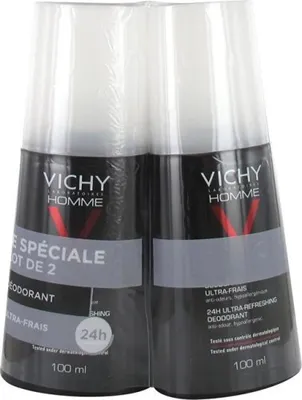 Image de Homme Deodorant Spray Set (24h Ultra-Refreshing Deodorant) 2 x 100 ml