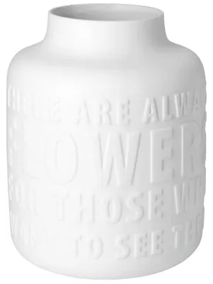 Produktbild von Räder Design Vase Wortwelten There Are Always Flowers (17x21cm)