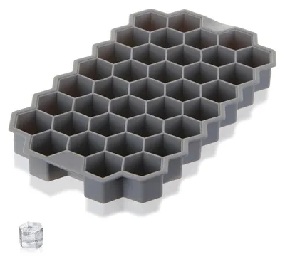 Produktbild von Eispackung, Eisblock, Eisbox, 6-Loch-Rundform für Eishockey, Silikon-Eispackung