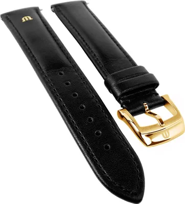 Produktbild von Maurice Lacroix Eliros Elegant | Ersatzband Kalbsleder, schwarz 33351, Stegbreite:20mm