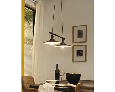 Image de Eglo (49457) Lustr STOCKBURY 2xE27/60W/230V