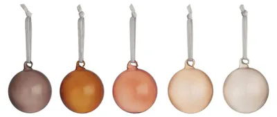 Produktbild von iittala - Glaskugel Ø 8 cm braun, 5er Set
