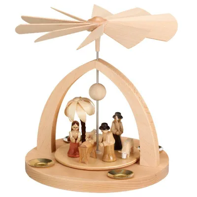 Obrázok produktu pre Stolová pyramída Betlehem prírodný ŠxVxH 20x23x20cm NOVINKA