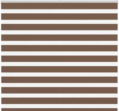 Image de Store zèbre marron 165x150cm largeur du tissu 160,9cm polyester
