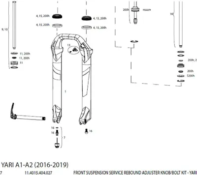 Image de Bouton de réglage de détente RockShox Yari