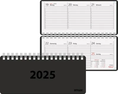 Produktbild von Stylex 43773 Taschenkalender 2024 1 Woche= 2 Seiten