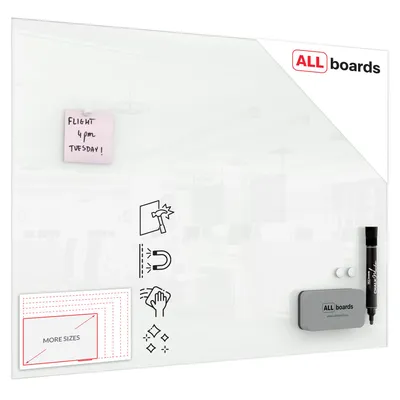 Produktbild von Glasboard - Weiß CLASSIC WHITE 80x60cm