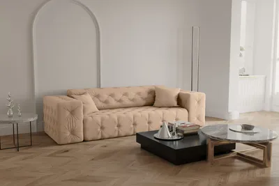 Productafbeelding van Kaiser Möbel: XXL bank, geschikt voor de woonkamer, woonkamer, model CLOUD, stijlvol, verkrijgbaar in veel kleuren, beige