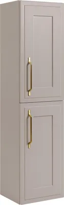 Produktbild von RODAN | Hochschrank - 136 cm - Kaschmir Matt - Elegantes Design - Hochwertige Materialien - Schrank im Badezimmer - CLASSIC