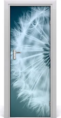 Produktbild von Tulup Türaufkleber 75x205 cm Dekorative Aufkleber Selbstklebend Wasserdichte Tapete Abnehmbar Schlafzimmer Wohnzimmer Wohnkultur - Löwenzahn