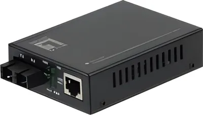 Zdjęcie produktu dla LevelOne GVT-2001, 1000 Mbit/s, 10Base-T, 100Base-TX, 1000Base-T, 1000Base-LX, 1000Base-SX, IEEE 802.3, IEEE 802.3ab, IEEE 802.3u, IEEE 802.3x, IEEE 802.3z, Gigabit Ethernet, 10,100,1000 Mbit/s