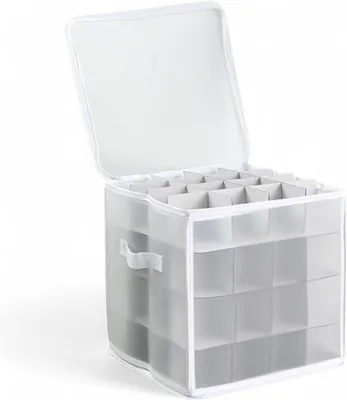 Obrázek produktu pro Dřevěná krabička na vánoční ozdoby