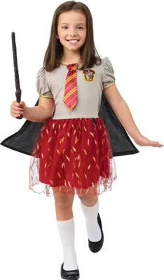 Zdjęcie produktu dla Dziewczęcy kostium Gryffindora na licencji Harry'ego Pottera™, kolorowy, 7-8 lat (122-128 cm)