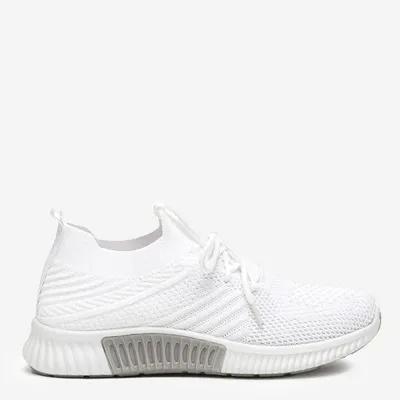 Produktbild von Damen Stoff-Sneakers - Weiß, leichte Freizeitschuhe, Größe 40
