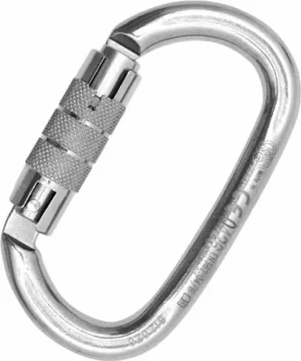 Image de Kong Italy Ovalone Inox Twist Lock Mousqueton argent 110 mm argent 110 mm