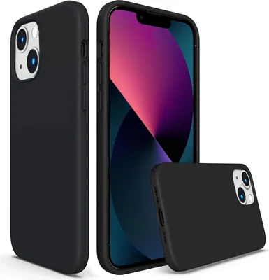 Immagine prodotto di Custodia per Apple iPhone 13 telefono cellulare copertura protettiva custodia in gel di silicone custodia del telefono cellulare, nero