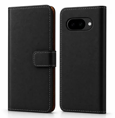 Produktbild von Handy Tasche für Google Pixel 10a Schutzhülle Bookstyle Etui Klapphülle Wallet Flip Cover Case Schwarz