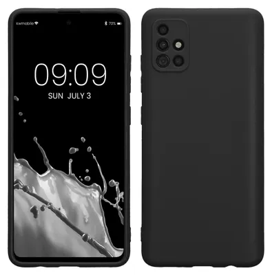 Produktbild von kwmobile Handyhülle für Samsung Galaxy A51 Hülle - weiches Handy Silikon Case - Schutzhülle Cover - Schwarz