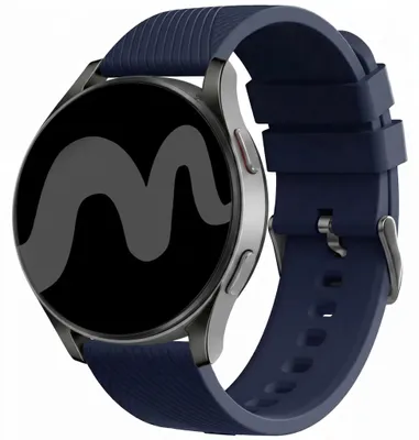 Productafbeelding van imoshion Siliconen bandje - Universeel 22 mm aansluiting - Donkerblauw, AI-gegenereerde afbeelding