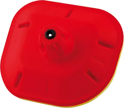 Productafbeelding van Luchtfilterdeksel voor SX/SXF/EXC/EXCF modellen van '98-'15, en voor SX 250 modellen van '98-'16. Kleur: rood/geel
