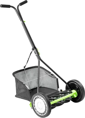Zdjęcie produktu dla Kooimaaier - Kosiarka ręczna - Kosiarka rotacyjna - Kosiarka - Kosiarka do trawy - 9 ostrzy - Szerokość koszenia: 40,6 cm