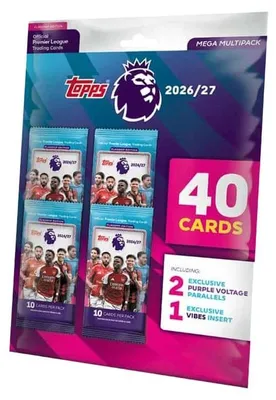 Obrázok produktu pre Zberateľská edícia kariet Premier League pre sezónu 2026/2027 – veľké balenie