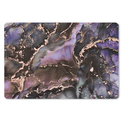 Produktbild von MuchoWow® Schreibtischunterlage Marmor - Gold - Rosa 60x40 cm - XXL Mauspad - Großes Mauspad