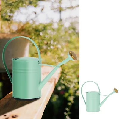 Produktbild von Gießkanne 1l Stahlblech verzinkt hellgrün 10,5x22x30cm Kanne Wasserkanne Gartenzubhör