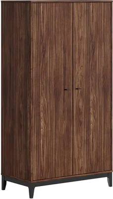 Produktbild von Kleiderschrank Ilyas - 100x55x190cm - 2 Türen - Walnuss