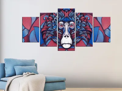 Zdjęcie produktu dla Obraz akustyczny abstrakcyjny kolorowy 200x100 cm obrazy pianka akustyczna wysokowydajny pochłaniacz dźwięku izolacja akustyczna płótno 5 szt mural akustyka pomieszczenia izolacja akustyczna g-A-0115-b-o