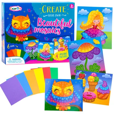 Obrázok produktu pre Kreatívna nálepka penová mozaika SOVA ZA2127