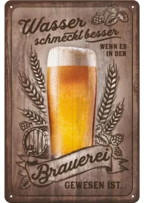 Obrázok produktu pre Kovová Tabuľka 20X30 Svetlé Pivo