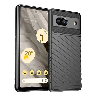 Obrázek produktu pro Odolné pouzdro Thunder pro Google Pixel 7A - Černá, ochrana a styl KP26319