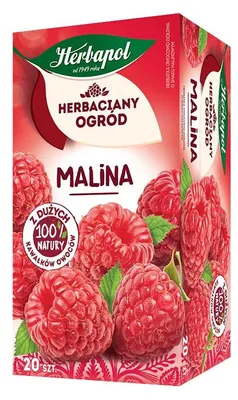 Zdjęcie produktu dla Herbaciany Ogród Malina - Herbata Owocowa Malinowa Ekspresowa - 20 Torebek
