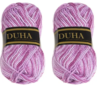 Produktbild von SET 2pcs - Garn DUHA - 50g / 150 m - Lila