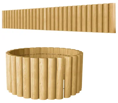 Productafbeelding van Tuinhek, houten hek, 176 cm x 30 cm, hekpanelen, hondenhek voor tuin, bloemperken, dierenafscheiding