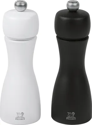 Produktbild von PEUGEOT Pfeffer- und Salzmühle Tahiti Duo Buchenholz 15cm schwarz/weiß