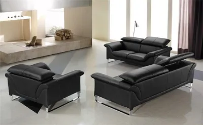 Produktbild von Sofagarnitur 3+2 Sitzer Polster Leder Neu JVmoebel