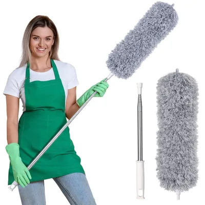Obrázek produktu pro Teleskopický mop, hadřík až do délky 245 cm - šedý